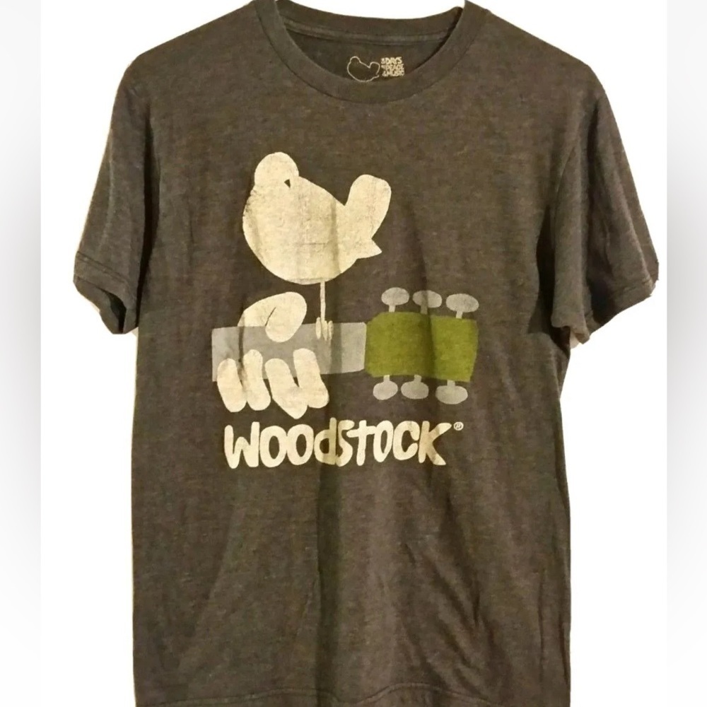 Woodstock 3 Days Of Peace & Music 2010 Tee Shirt Gray Unisex M